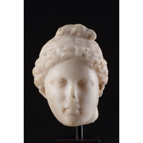 Ancient Hellenistic Marble Head of Aphrodite Goddess of Erotic Love
